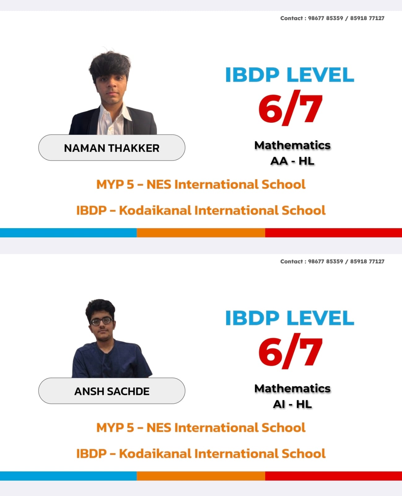 IBDP Mathematics results, 6/7