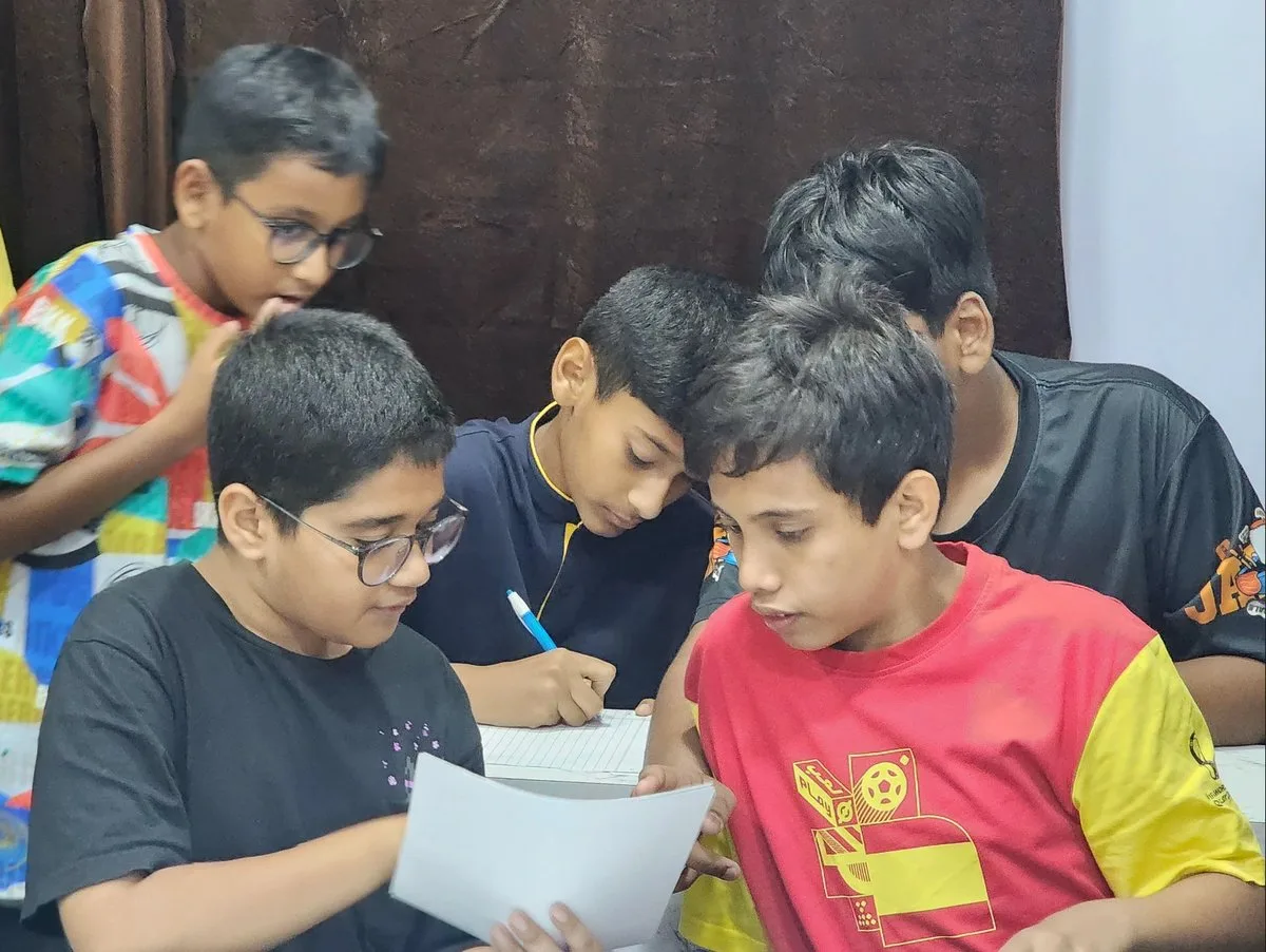JLC students studying together